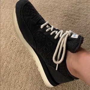 Saucony for Madewell tennis dark gray